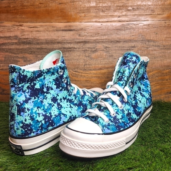 New Converse Chuck 70 Hi 'Digi Camo- Green Glow' 170381c Sz 12.0 - Picture 1 of 10